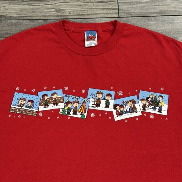 Vintage Y2K Peanuts Charlie Brown Christmas T Shirt - Picture 2 of 4